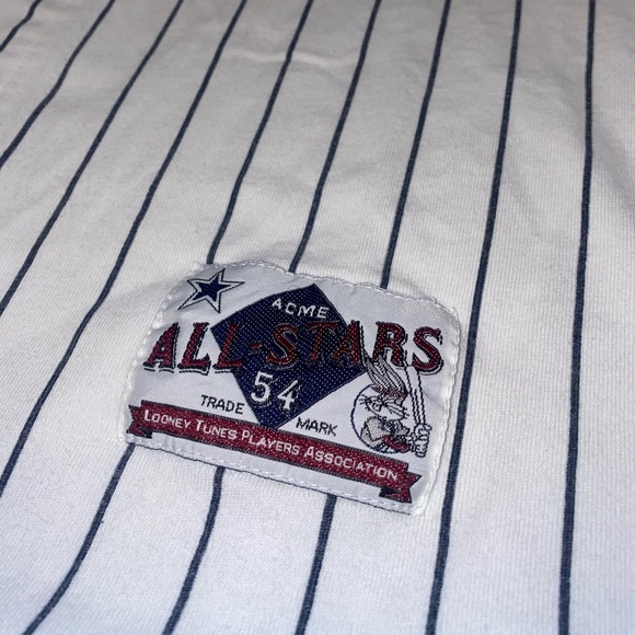 VTG ‘95 ACME Warner Bros. Pinstripe Jersey, Size:M - Picture 7 of 10